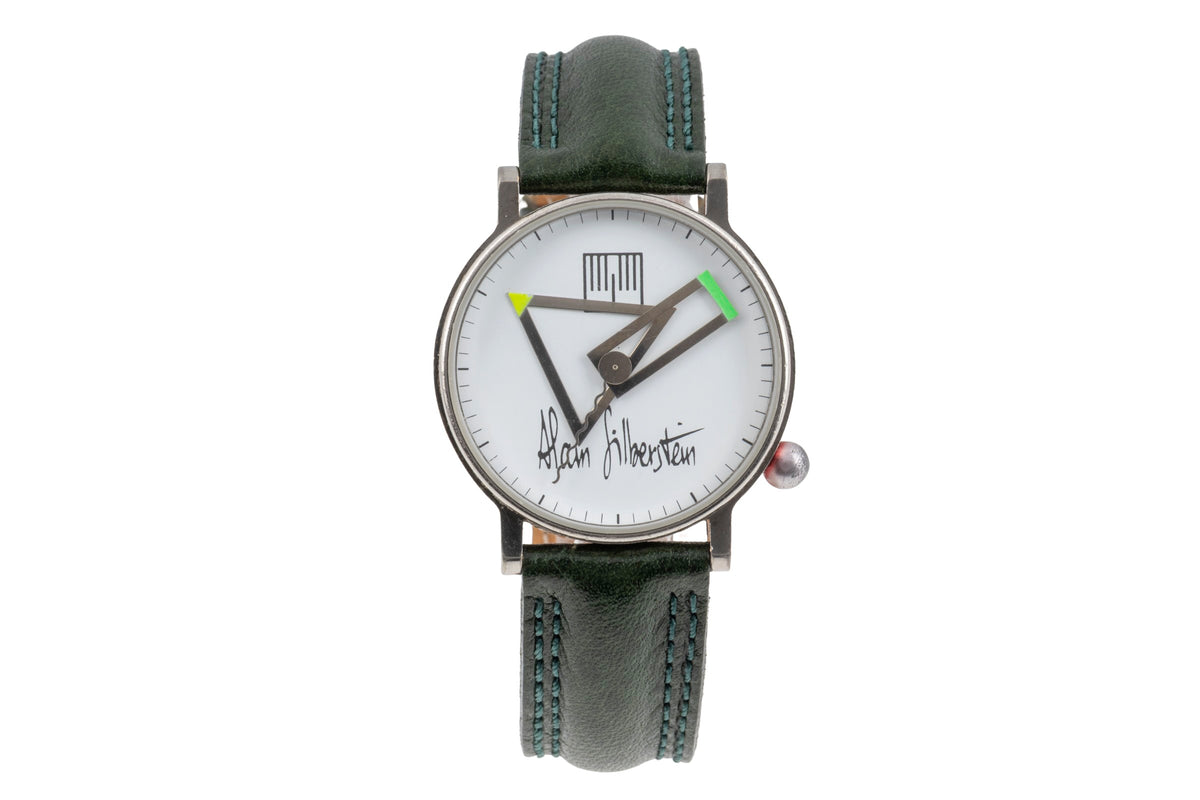 Alain Silberstein Klok ottone cromato quarzo orologio da uomo  [2605499]