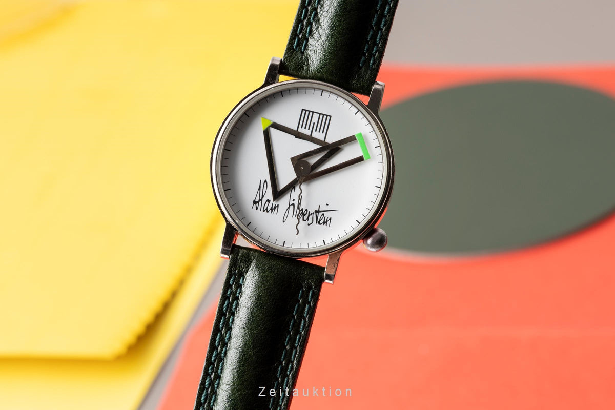 Alain Silberstein Klok chromed brass quartz men's watch  [2605499]