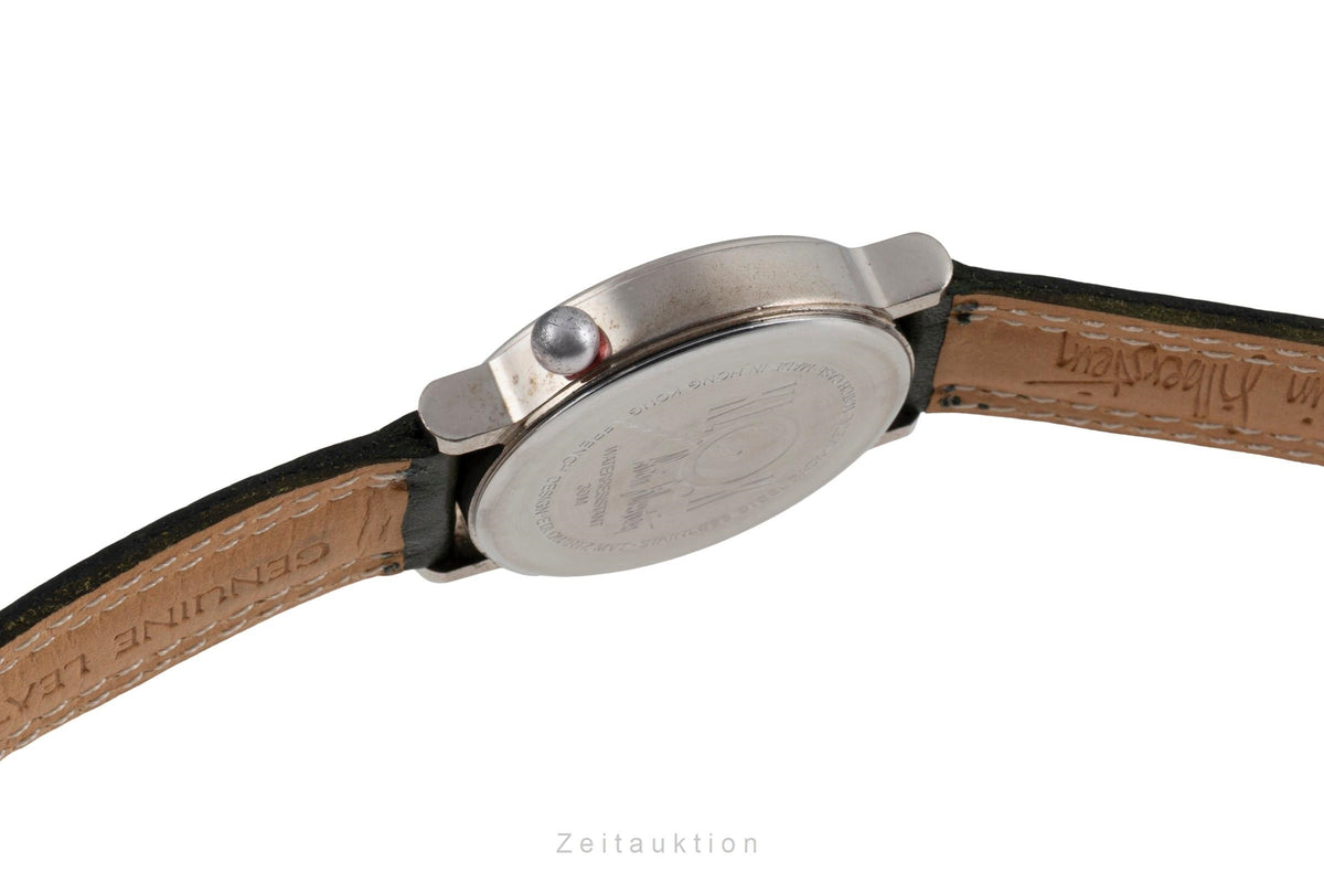 Alain Silberstein Klok chromed brass quartz men's watch  [2605499]