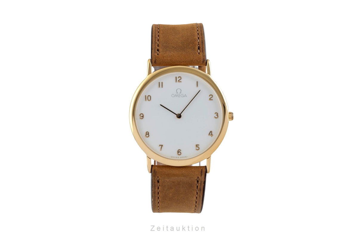 Omega De Ville gilt-brass quartz men's watch 195.0075.2  [2605500]