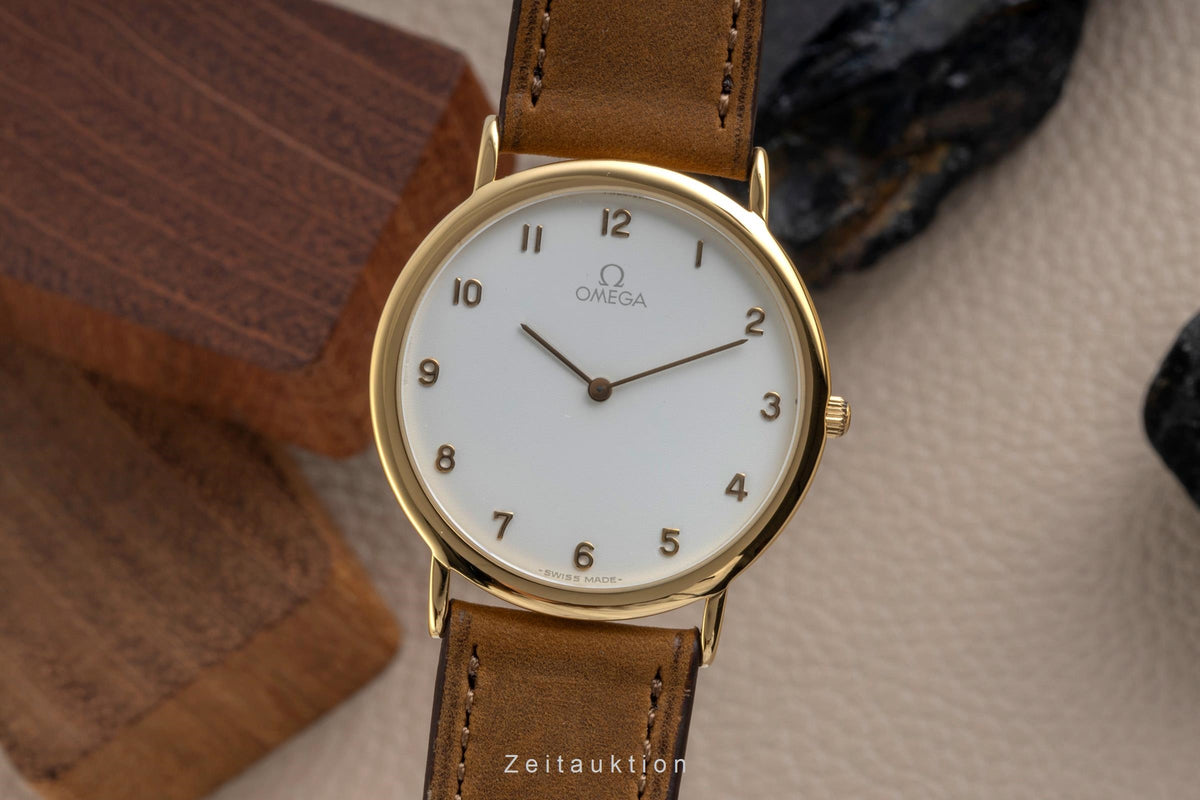 Omega De Ville gilt-brass quartz men's watch 195.0075.2  [2605500]