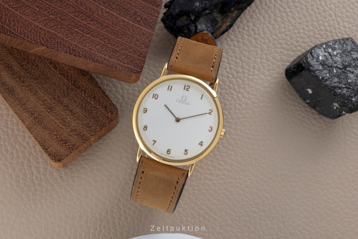 Omega De Ville gilt-brass quartz men's watch 195.0075.2  [2605500]
