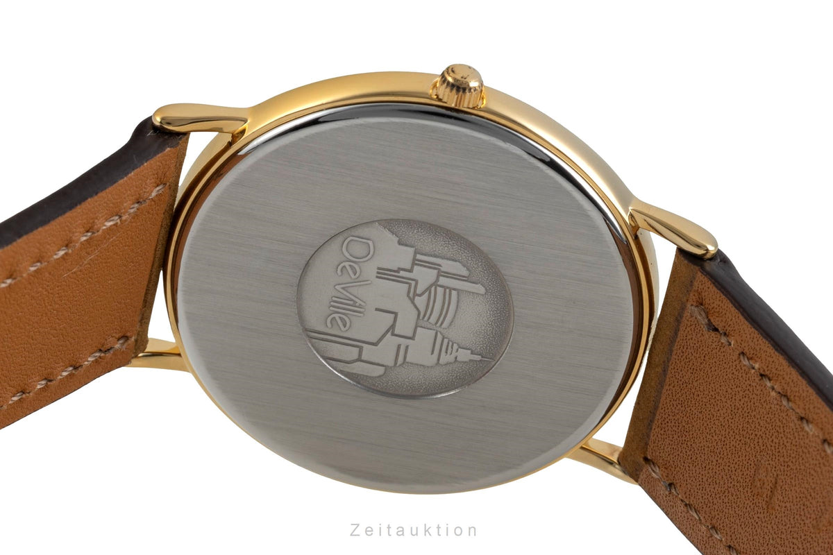 Omega De Ville gilt-brass quartz men's watch 195.0075.2  [2605500]