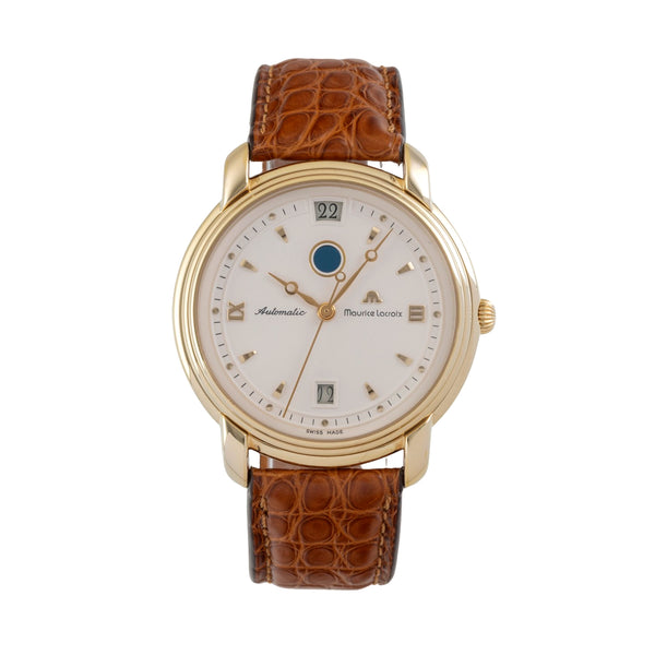 Maurice Lacroix GMT gilt-brass automatic men's watch 29399-5309  [2605501]
