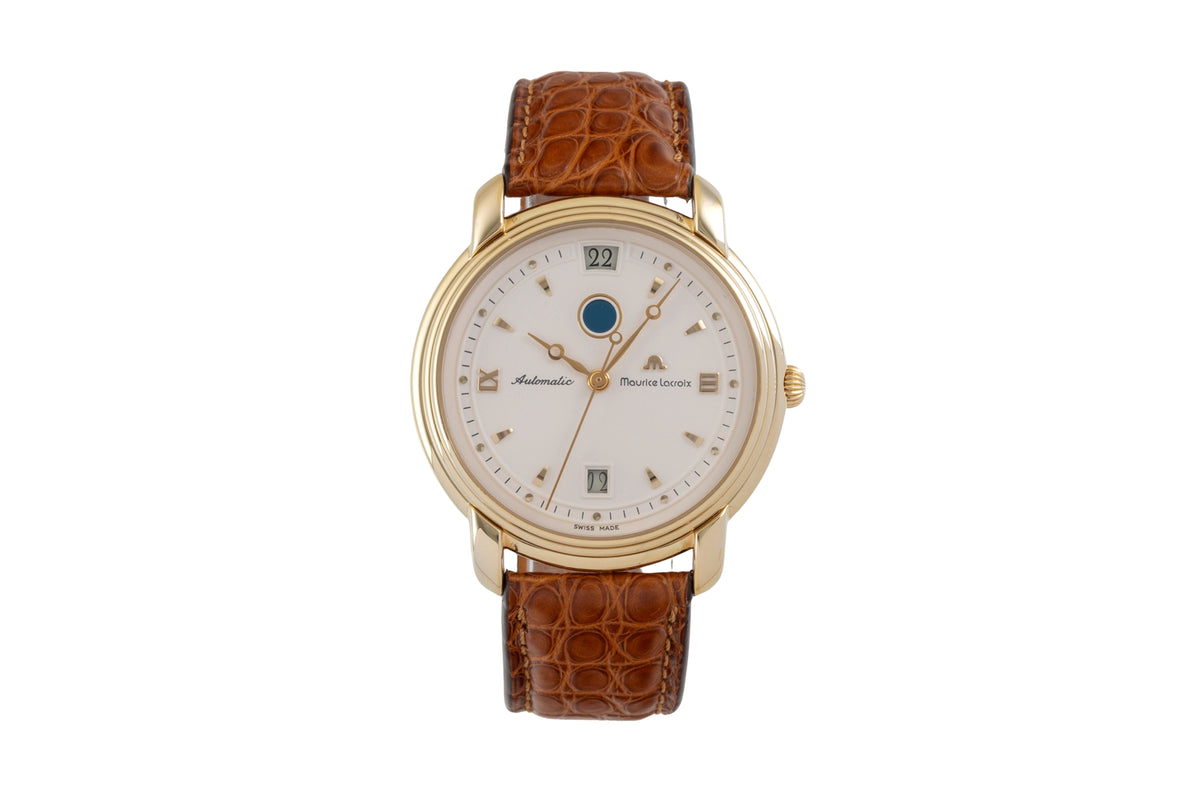 Maurice Lacroix GMT gilt-brass automatic men's watch 29399-5309  [2605501]