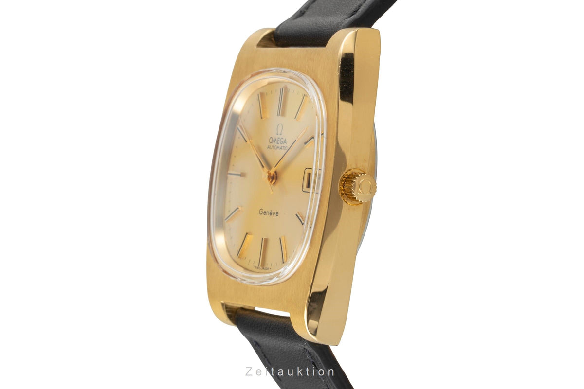 Omega Geneve gilt-brass automatic men's watch 166.0190 Vintage  [2605502]