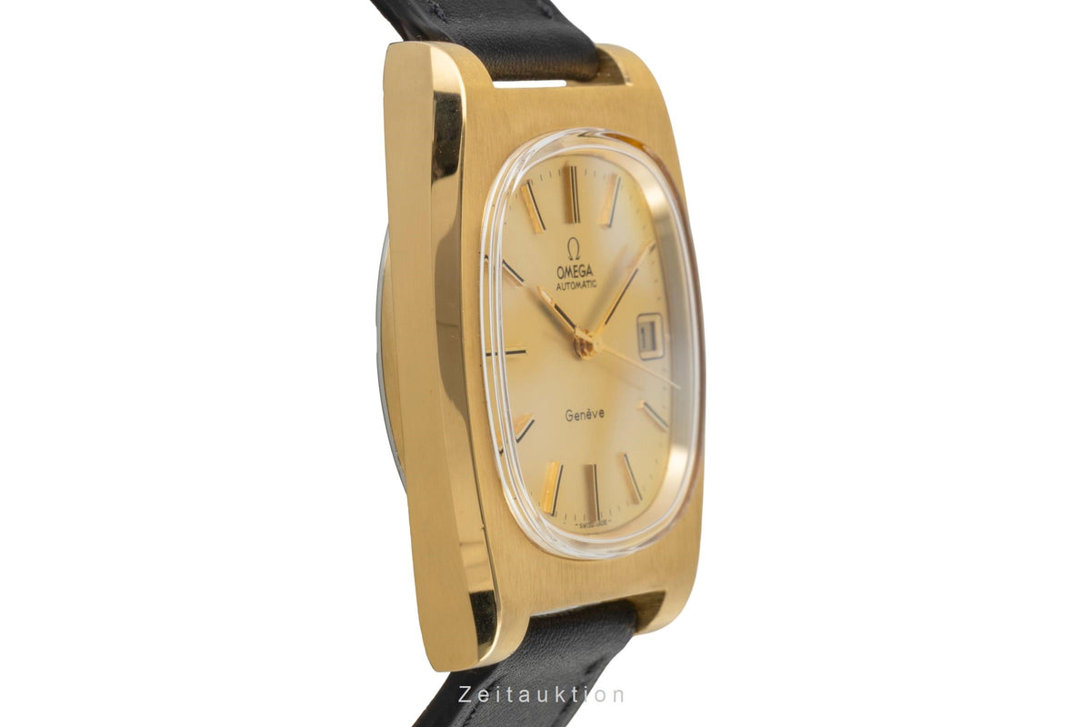 Omega Geneve gilt-brass automatic men's watch 166.0190 Vintage  [2605502]