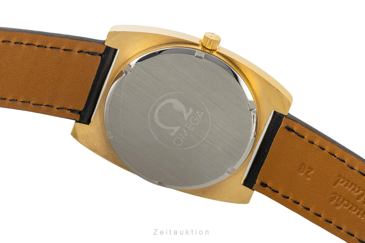 Omega Geneve gilt-brass automatic men's watch 166.0190 Vintage  [2605502]