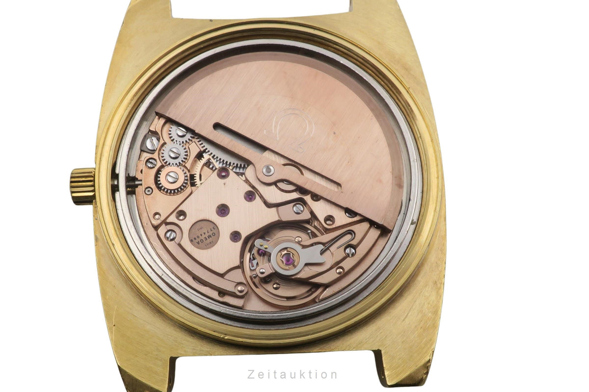 Omega Geneve gilt-brass automatic men's watch 166.0190 Vintage  [2605502]