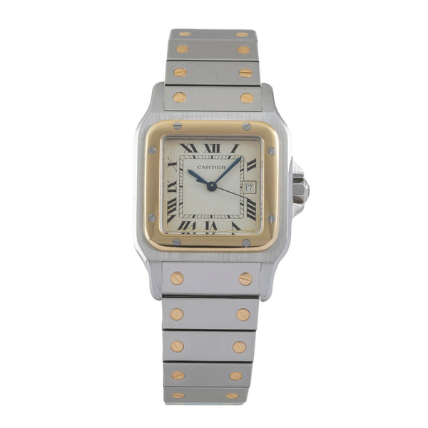 Cartier Santos steel / gold automatic men's watch 2961  [2605506]