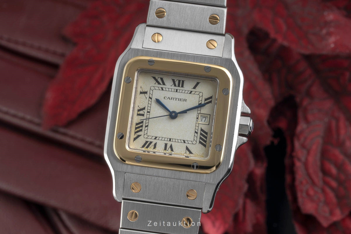 Cartier Santos steel / gold automatic men's watch 2961  [2605506]