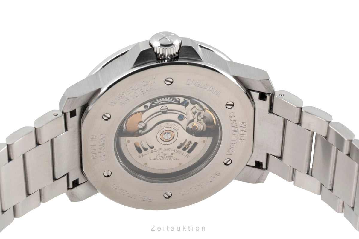 Mühle Glashütte 29er Big Automatik Edelstahl Herrenuhr Ref. M1-25-30 Box [2605507]