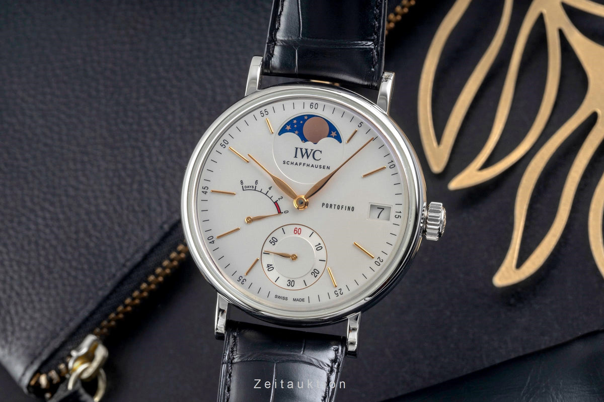 IWC Portofino Mondphase Handaufzug Stahl Ref. IW516401 B&P 2017 NP: 14500 € [2605510]