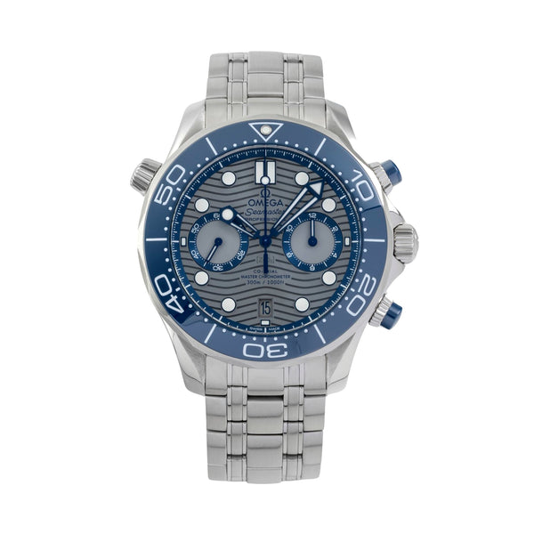 Omega Seamaster chronograph steel automatic men's watch 210.30.44.51.06.001 LP: 9300EUR  [2605512]