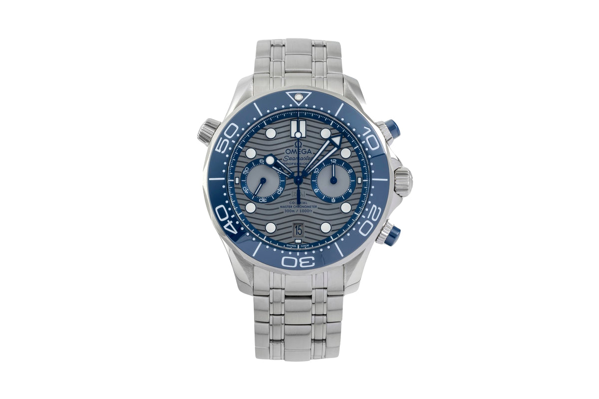Omega Seamaster chronograph steel automatic men's watch 210.30.44.51.06.001 LP: 9300EUR  [2605512]
