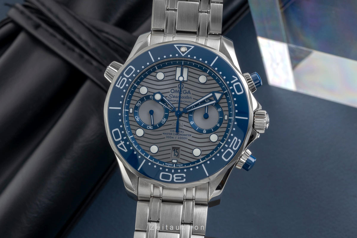 Omega Seamaster chronograph steel automatic men's watch 210.30.44.51.06.001 LP: 9300EUR  [2605512]