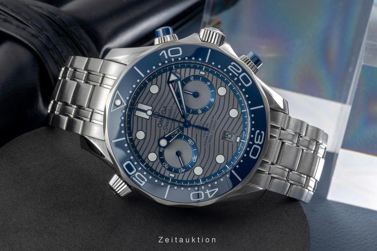 Omega Seamaster chronograph steel automatic men's watch 210.30.44.51.06.001 LP: 9300EUR  [2605512]