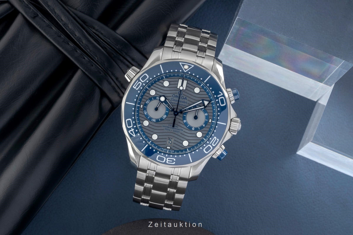 Omega Seamaster chronograph steel automatic men's watch 210.30.44.51.06.001 LP: 9300EUR  [2605512]