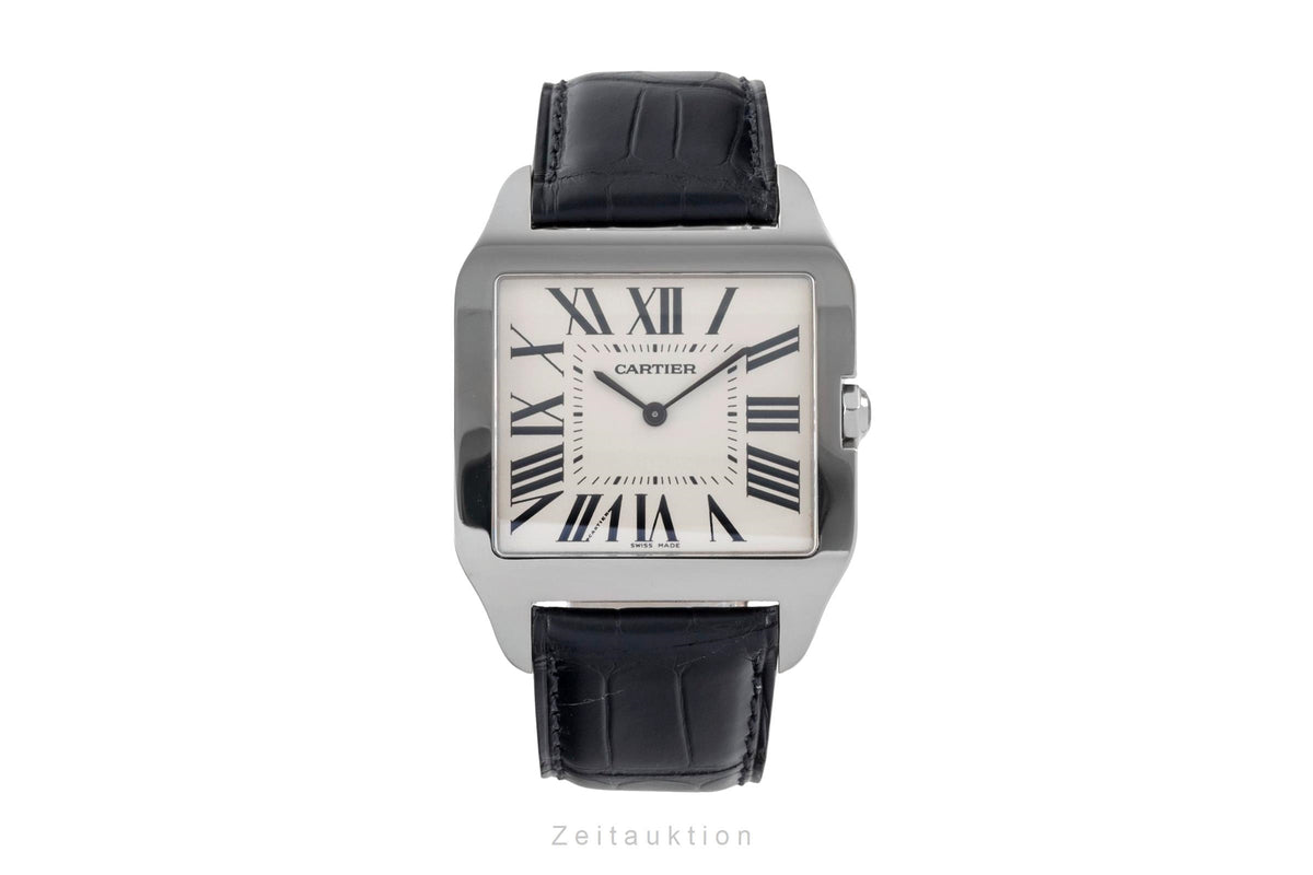 Cartier Santos Dumont 18 ct white gold manual winding men's watch W2007051  [2605515]