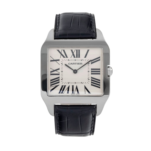 Cartier Santos Dumont 18 ct white gold manual winding men's watch W2007051  [2605515]