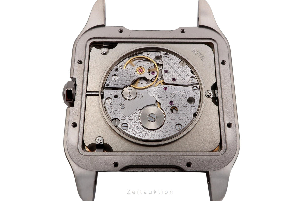 Cartier Santos Dumont 18 ct white gold manual winding men's watch W2007051  [2605515]