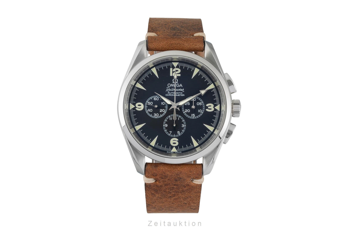 Omega Railmaster chronograph steel automatic men's watch 2812.52.37  [2605517]