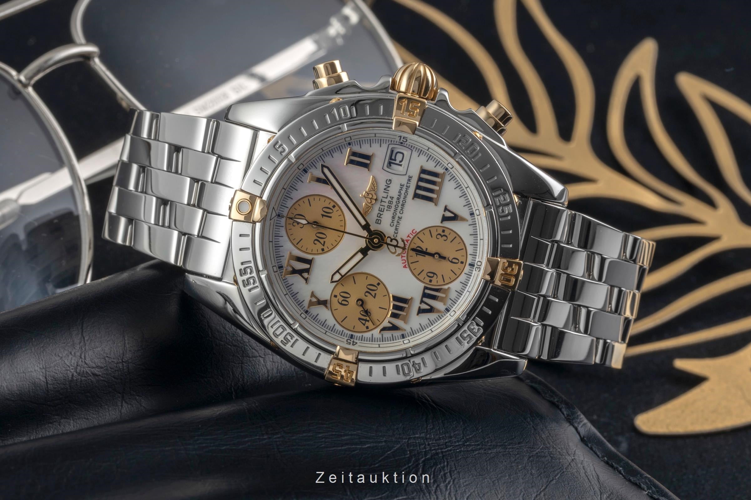 Breitling Cockpit chronograph steel / gold automatic Kal. B13 Ref