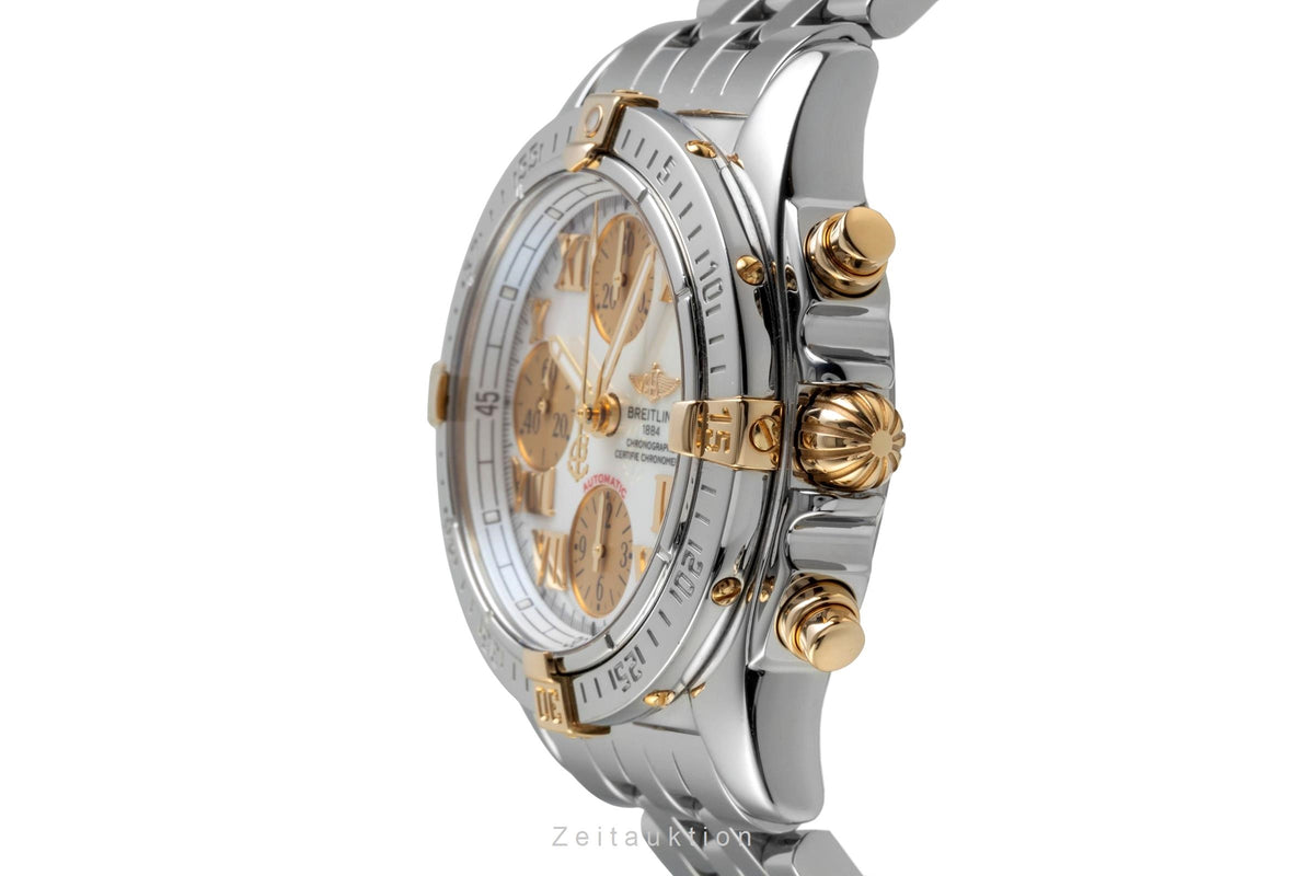 Breitling Chronograph Cockpit Stahl Gold Ref. B13358 B152A97PA B&P 2006 [2605521]