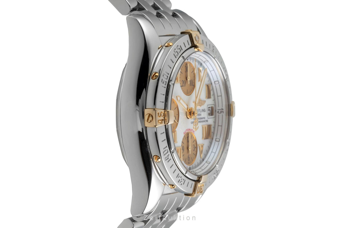 Breitling Chronograph Cockpit Stahl Gold Ref. B13358 B152A97PA B&P 2006 [2605521]