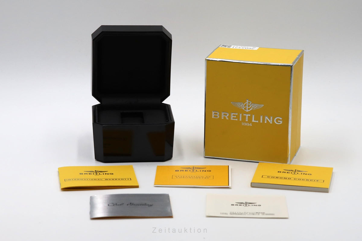 Breitling Chronograph Cockpit Stahl Gold Ref. B13358 B152A97PA B&P 2006 [2605521]