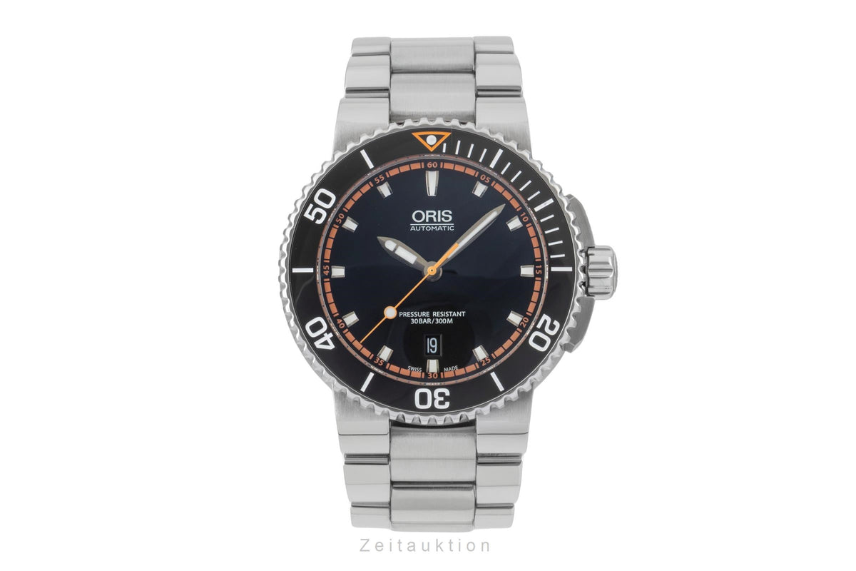 Oris Aquis Date acier automatique montre pour hommes 01 733 7653 4128-07 8 26 01PEB  [2605525]