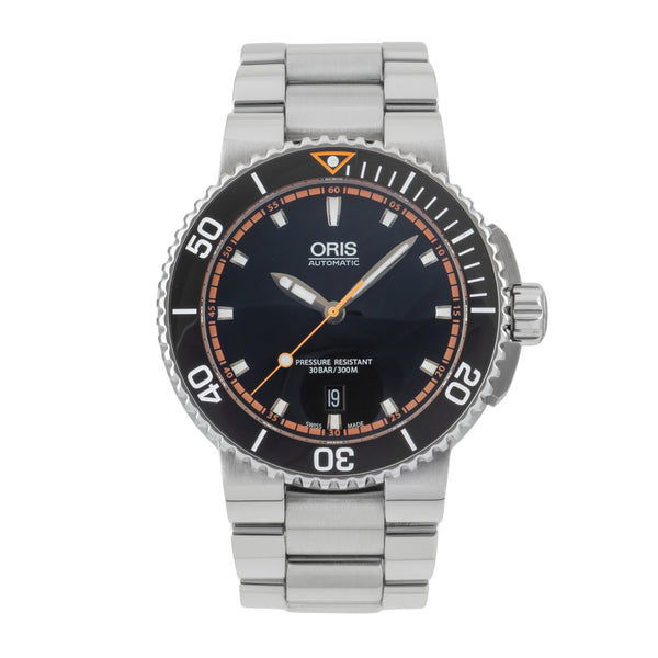 Oris Aquis Date acier automatique montre pour hommes 01 733 7653 4128-07 8 26 01PEB  [2605525]