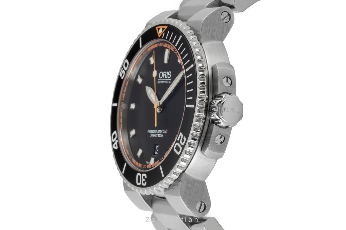 Oris Aquis Date acier automatique montre pour hommes 01 733 7653 4128-07 8 26 01PEB  [2605525]