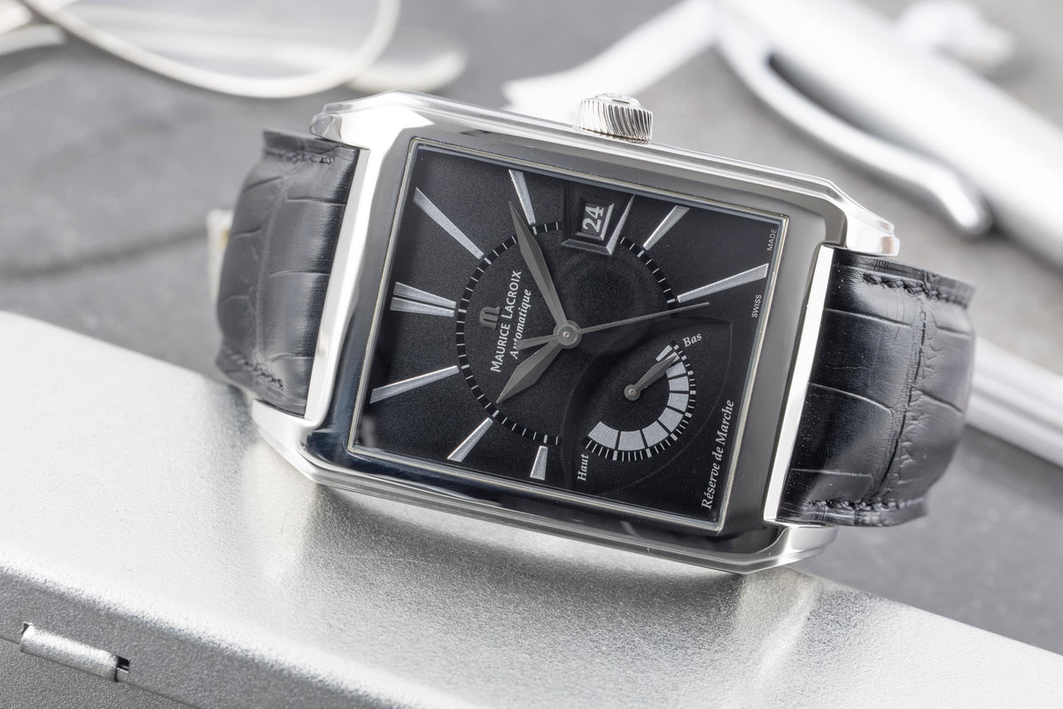 Maurice Lacroix Pontos Reserve de Marche Stahl Automatik Ref. PT6167 B&P [2605529]