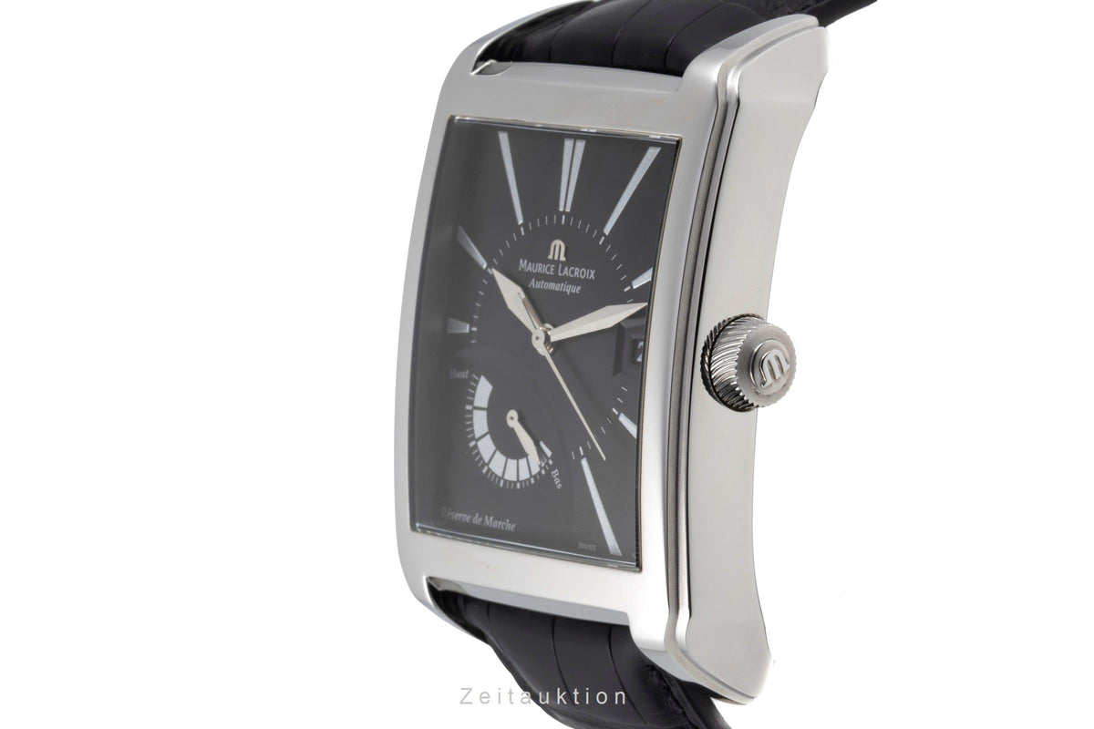 Maurice Lacroix Pontos Reserve de Marche Stahl Automatik Ref. PT6167 B&P [2605529]
