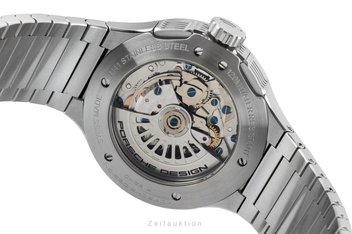 Porsche Design Flat Six Edelstahl Automatik Herrenuhr Ref. 6340.41.44 Papiere [2605531]