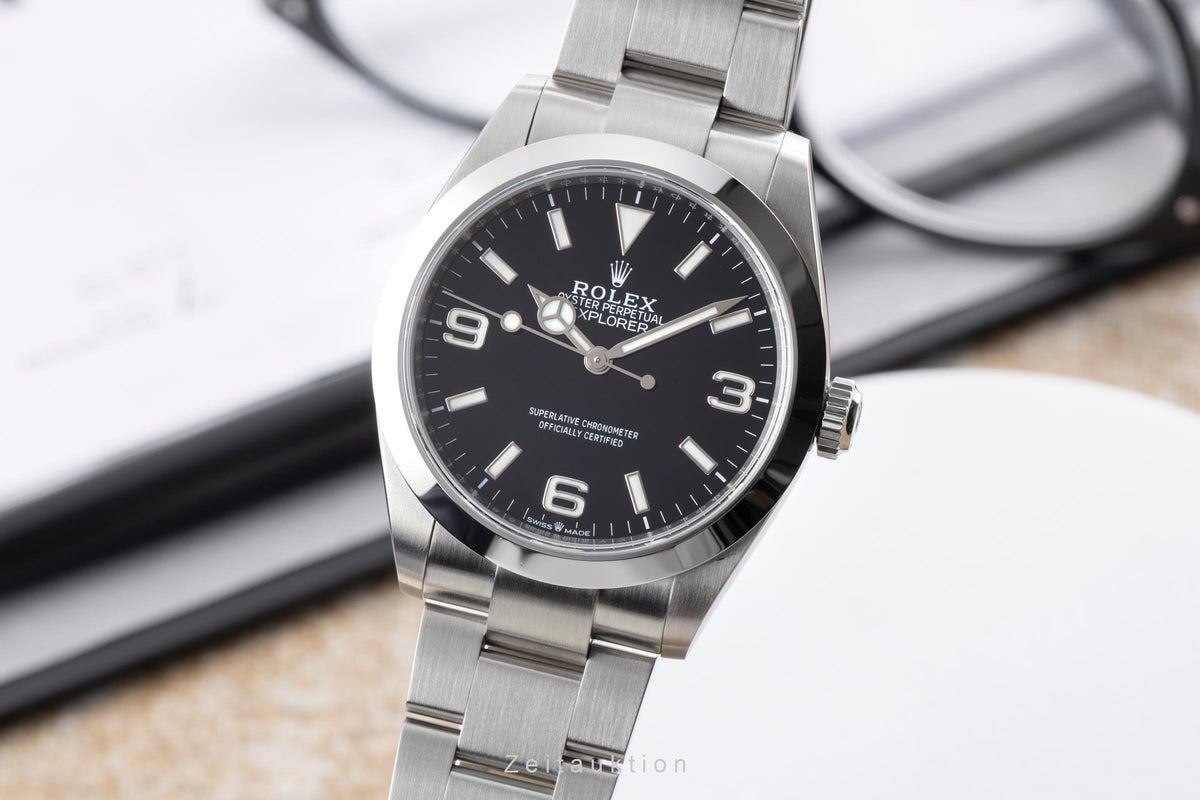 Rolex Explorer acero automático reloj para caballeros 224270  [2605541]