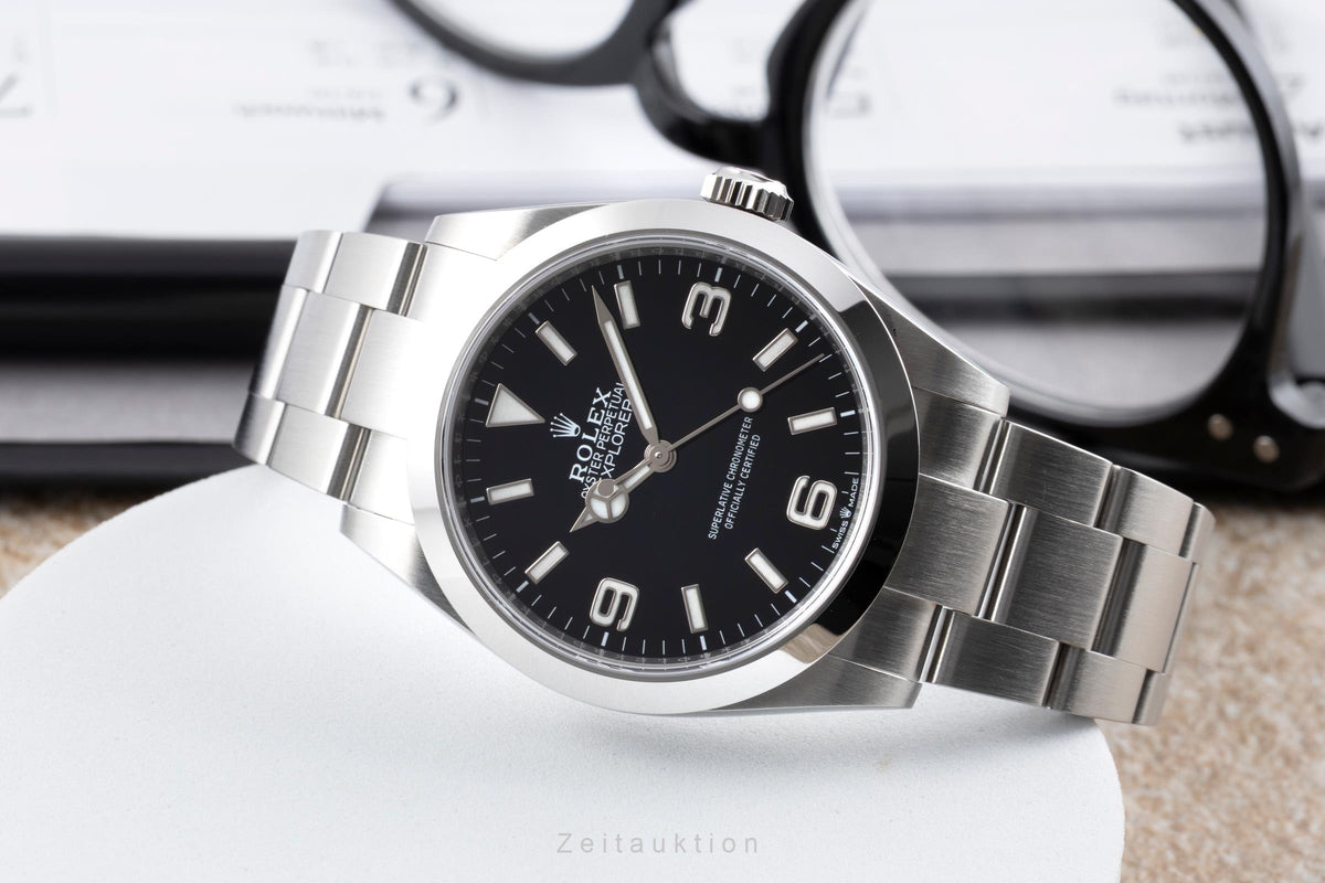 Rolex Explorer acero automático reloj para caballeros 224270  [2605541]