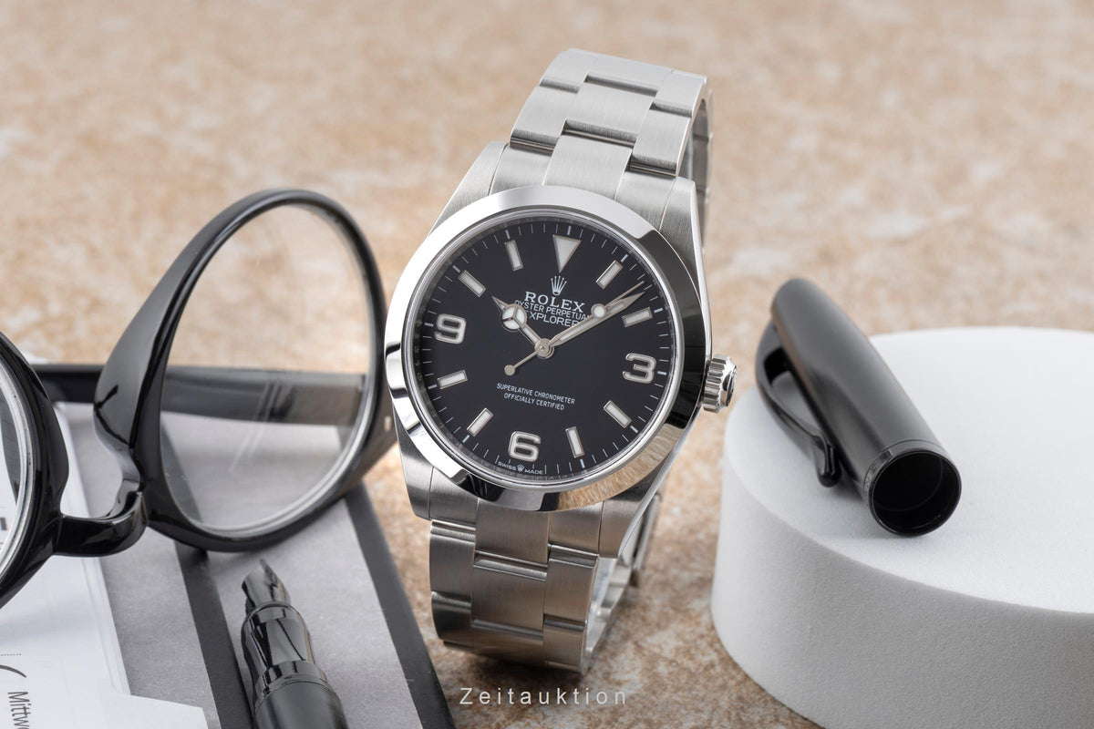 Rolex Explorer acero automático reloj para caballeros 224270  [2605541]