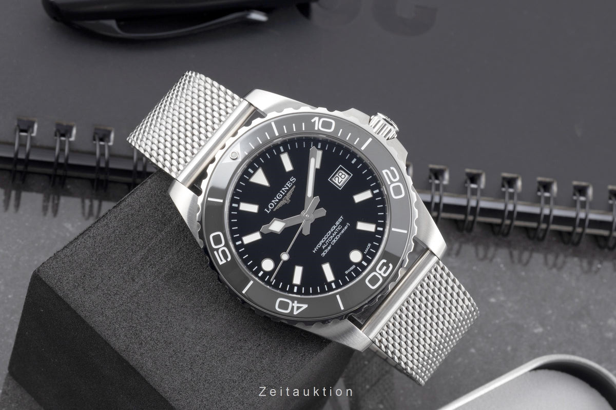 Longines Hydro Conquest steel automatic men's watch L3.788.4.70.6 LP: 2250EUR  [2605543]