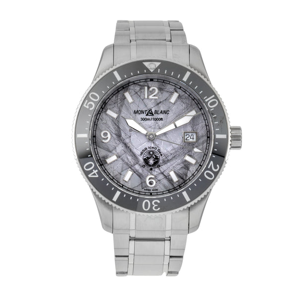 Montblanc 1858 acier automatique montre pour hommes 130793 LP: 4000EUR  [2605546]
