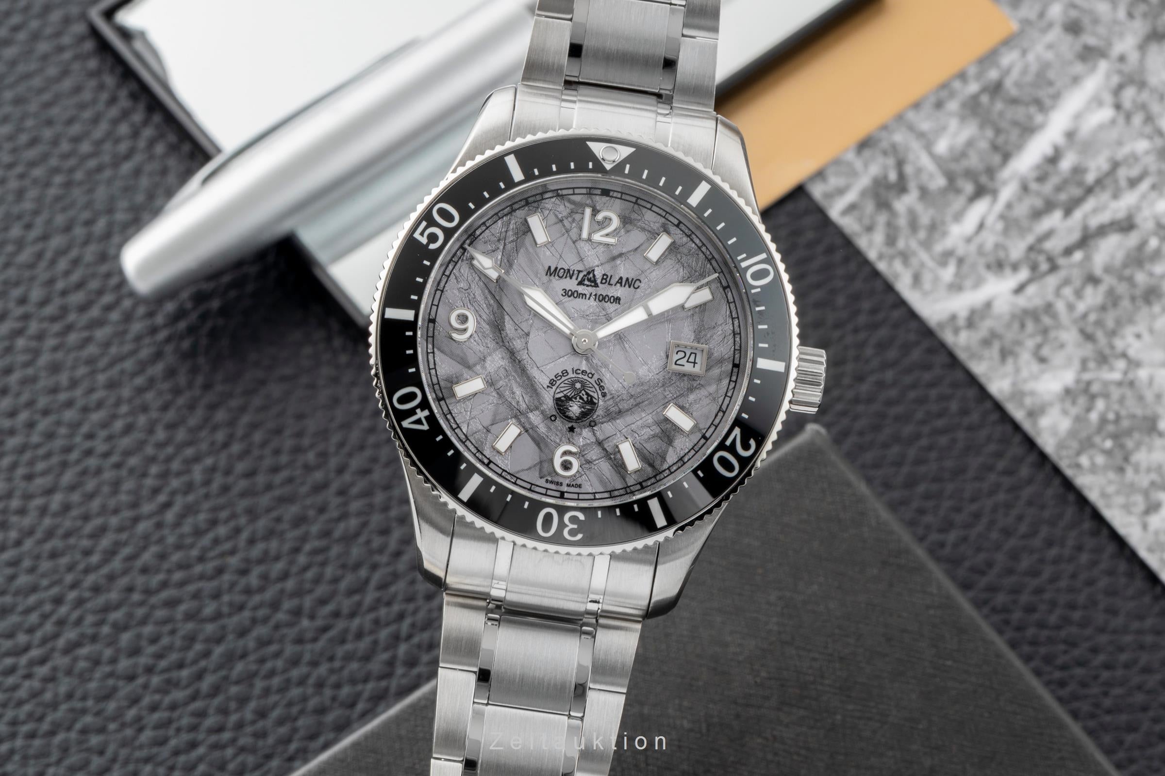 Montblanc 1858 steel automatic Kal. MB2417 Ref. 130793 | 2605546