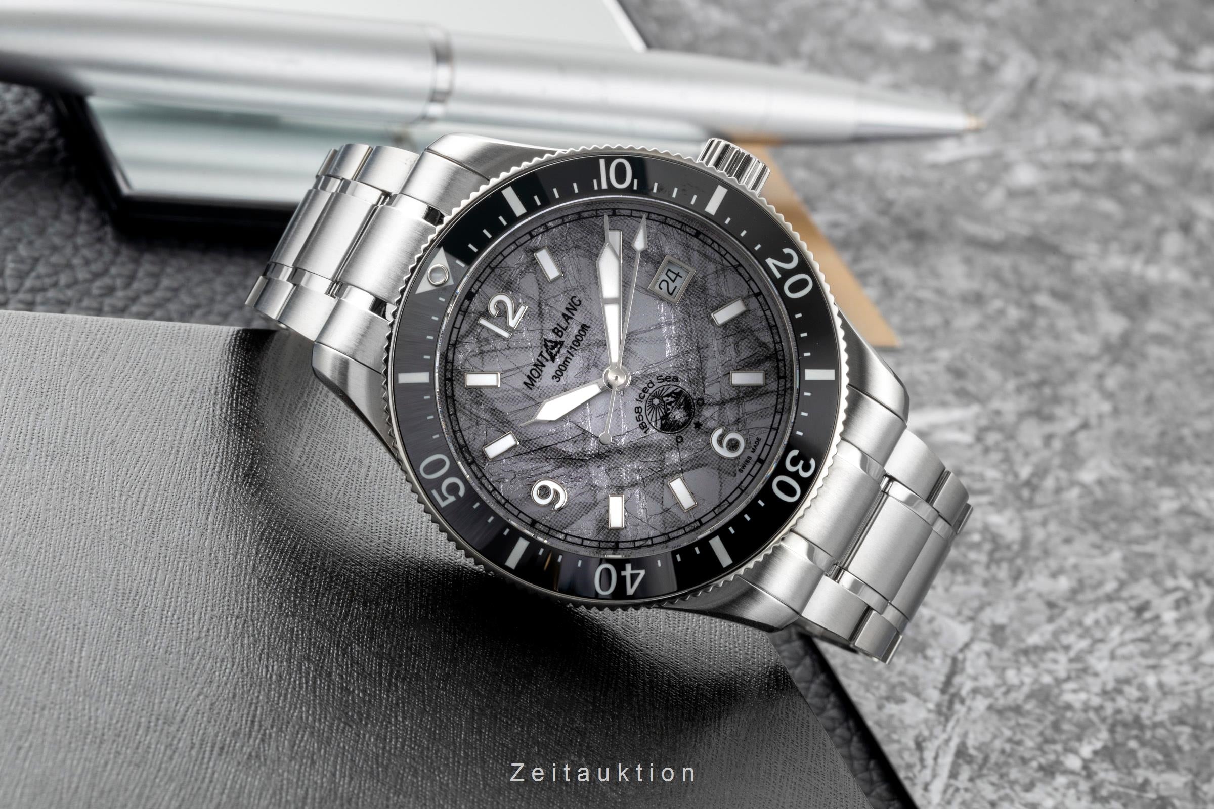 Montblanc 1858 steel automatic Kal. MB2417 Ref. 130793 | 2605546