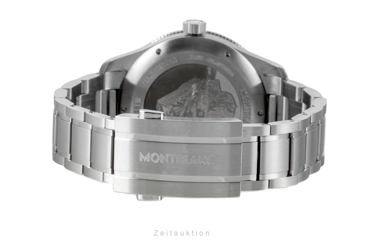Montblanc 1858 acier automatique montre pour hommes 130793 LP: 4000EUR  [2605546]