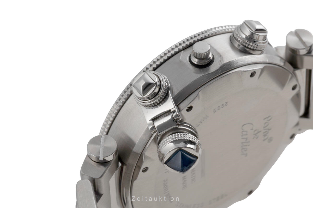 Cartier Pasha Seatimer chronographe acier automatique montre pour hommes W31089M7  [2605549]