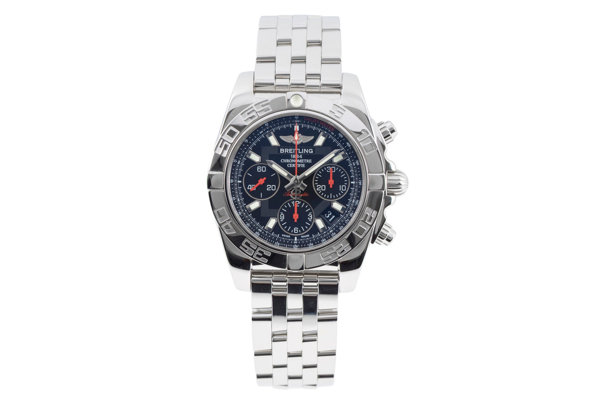 Breitling Chronomat 41 chronograph steel automatic men's watch AB0141  S014BB4PA Limited  [2605550]