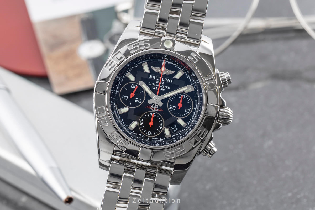Breitling Chronomat 41 chronograph steel automatic men's watch AB0141  S014BB4PA Limited  [2605550]