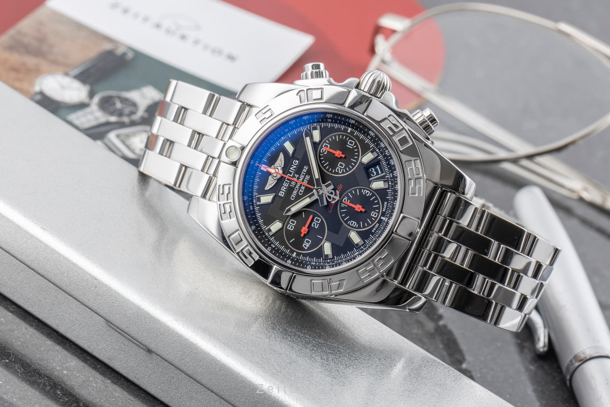 Breitling Chronomat 41 chronograph steel automatic men's watch AB0141  S014BB4PA Limited  [2605550]