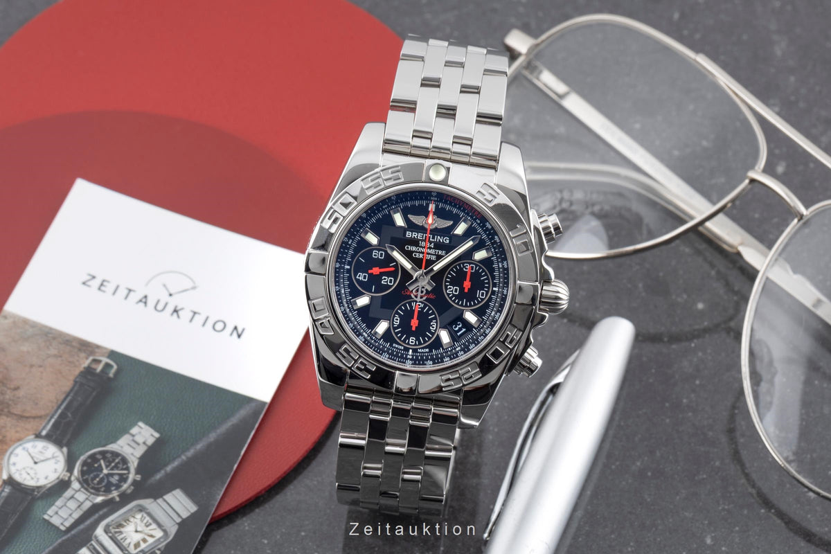 Breitling Chronomat 41 chronograph steel automatic men's watch AB0141  S014BB4PA Limited  [2605550]