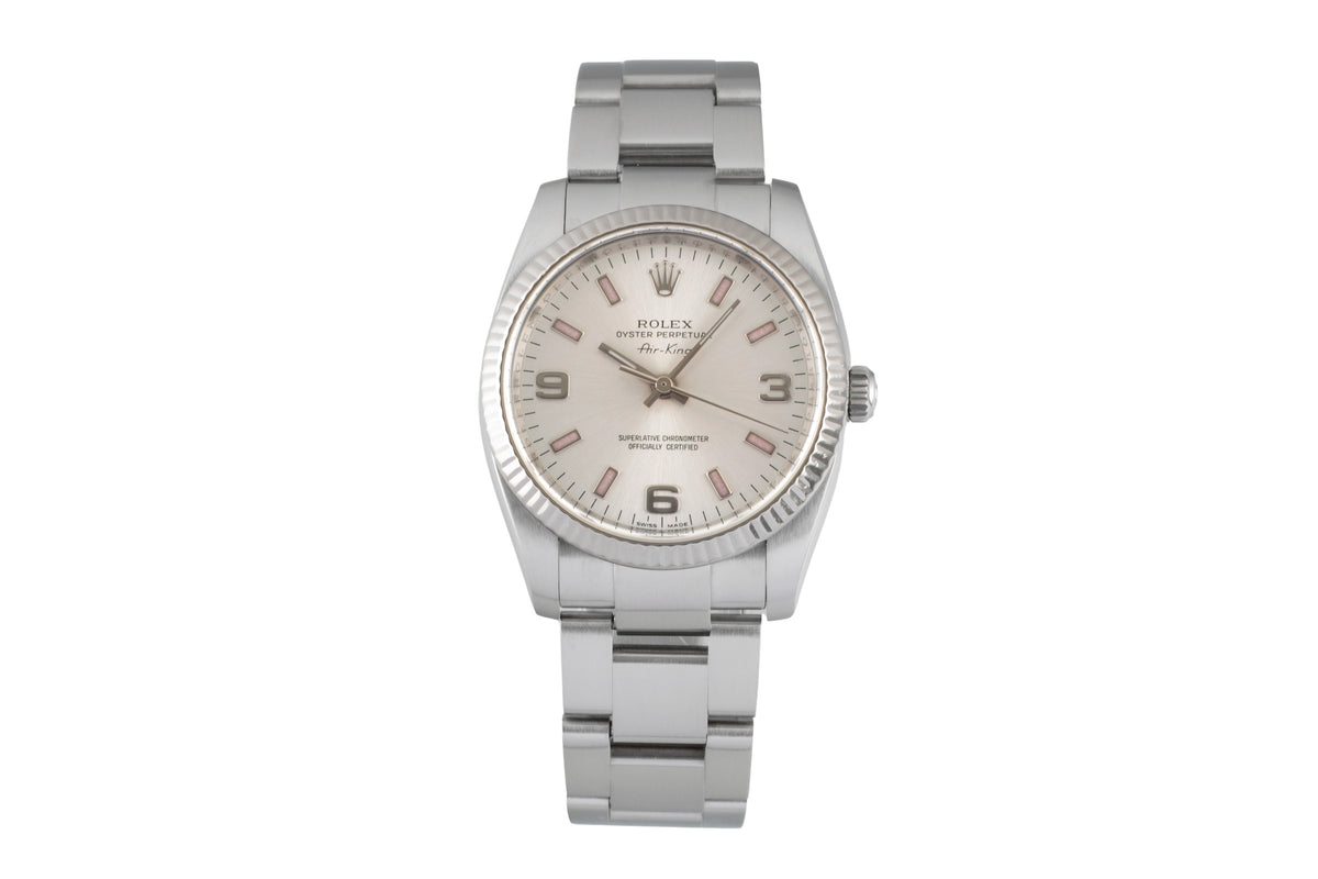 Rolex Air King acciaio / oro bianco automatismo orologio da uomo 114234  [2605551]